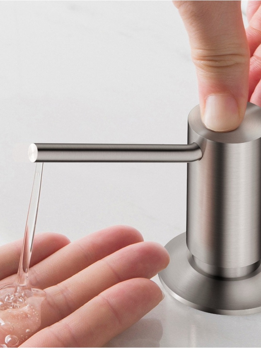Kraus Stainless Steel Soap Dispenser Pump - Brushed Silver